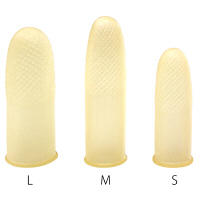 プラス　アメ色指サック　大　業務用パック　1箱（100個入）　35967