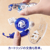 プラス　テープのり＜スピンエコモデル＞　本体　16m　ブルー　10個　 オリジナル