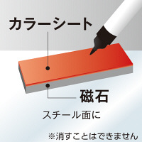 エコ・マグネットシート　300×200mm　黄　5枚入　MS-430-Y　ソニック