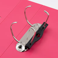 リヒトラブ　D型リングファイル　A4タテ　背幅74mm　650枚差し　赤　G2280-3　1箱（10冊入）