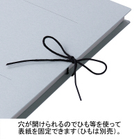 アスクル　背幅伸縮ファイル（紙製）　A3ヨコ　グレー　10冊  オリジナル