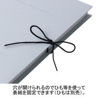 アスクル　背幅伸縮ファイル（紙製）　A4ヨコ　グレー　50冊  オリジナル