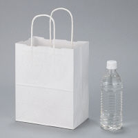 丸紐 クラフト紙手提袋ベーシック 200×240×90 白 1セット（900枚：300枚×3箱）  オリジナル