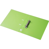 リングファイルD型2穴　A4タテ　背幅41mm　40冊　ハピラ　カラバリ　緑 オリジナル