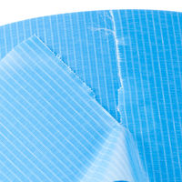 現場のチカラ 貼ってはがせる養生テープ 青 幅50mm×長さ50m 寺岡製作所 1セット（5巻入）  オリジナル