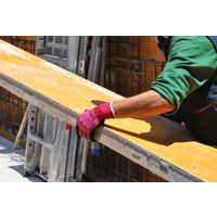 【天然ゴム背抜き手袋】 ショーワグローブ ライトグリップ No.341 NO341-SR レッド 1双