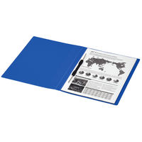 コクヨ レターファイルEX 青 A4S 2穴 フ-510B 1セット（3冊）