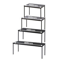 アール・エフ・ヤマカワ ラディーワークテーブル 平机 長方形 ダーク 幅1800×奥行700×高さ700mm 1台