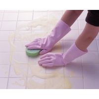 【ビニール手袋】 ショーワグローブ ワーキング中厚手 No.111 ピンク M 1セット（5双：1双×5袋）