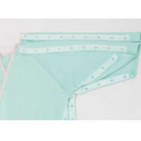 ナガイレーベン 術前術後衣 (患者衣) 男女兼用 グリーン M EG-315 1着