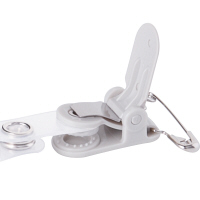 バンドクリップ＆安全ピン付名札 チャック式 大きめサイズ 300組 HEROES  オリジナル