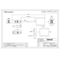 Vodaview　変換アダプタ　HDMI[オス]→VGA（D-sub15ピン）[メス]　約0.18m/jホワイト　VV-HDAVGA-W-DO