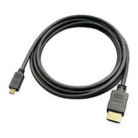 microHDMIケーブル 2m HDMI[オス]-microHDMI[オス] ブラック VV-HDMI020AD-B