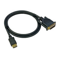 Vodaview　変換ケーブル　HDMI[オス]-DVI-D18ピン[オス]　3m/ブラック　VV-HDDV030CA-B