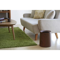 ideaco tubelor ROSEWOOD HOMME 木目調 丸型ダストボックス おしゃれ ゴミ箱 幅260×奥行260×高さ310mm