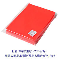 プラス　カラークリアホルダー　A4　1箱(600枚)　濃色ピンク