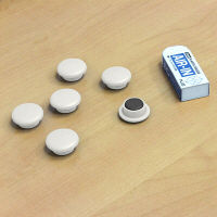 プラス　カラーマグネット　CP-020M　ホワイト　1パック（6個入）（直送品）