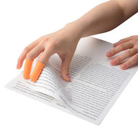 プラス 指サックM/L オレンジ 各5個入 KM-300K 1個