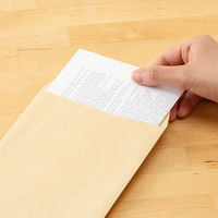 マルアイ 事務用封筒 PK-178 角7 100枚 クラフト 郵便番号枠なし 接着テープ無