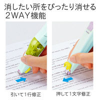 プラス 修正テープホワイパーPT 4mm 本体Pグリーン WH-644 1個