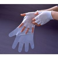指切りインナー手袋　ホワイト　フリーサイズ　B0950　1袋（20枚入）　ショーワグローブ