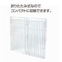 テラモト ワイヤーバスケット（大） DS-205-130-0 白 1個 83L（90Lゴミ袋対応） ゴミ箱 幅400×奥行400×高さ630mm