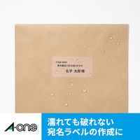 エーワン（A-one）ラベルシール 表示・宛名ラベル マット紙 インクジェット 封筒  A4 24面  100シート 徳用 61424