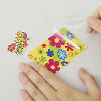 エーワン（A-one）ラベルシール 自分で作るデカールシール インクジェット シール はがきサイズ 透明 ノーカット 2セット  81024