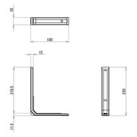 コマニー　パーティションソラパス専用　片側補助脚　1個
