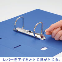 キングジム　レバーリングファイルDタイプ　A4タテ　背幅47mm　緑　6873ミト