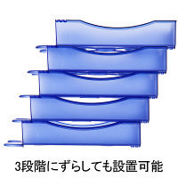 ソニック　レタートレー　メガタフトレー　クリアブルー　DA-2658-CB　10個