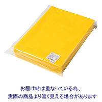 プラス　カラークリアホルダー　A4　1箱(600枚)　濃色イエロー