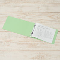 プラス　フラットファイル厚とじ500　A5ヨコ　グリーン　No.042SW（87606）　1セット（30冊）