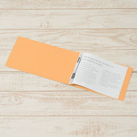 プラス　フラットファイル厚とじ500　A5ヨコ　イエロー　No.042SW（87607）　1セット（30冊）