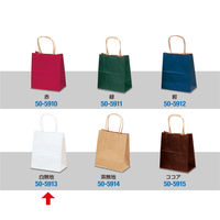 ササガワ 手提げバッグ 特小 白無地 50-5913 1袋（25枚入）