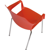 チェラントラ（Cerantra）　アーム付スタッキングチェア　ベスパ2　オレンジ　（取寄品）