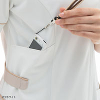 ナガイレーベン 女子上衣 ベージュ S LH-6242 1枚　白衣