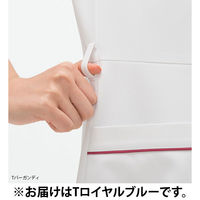 ナガイレーベン 女子上衣 Tロイヤルブルー L HOS-4902 1枚　白衣