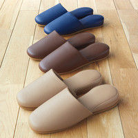 テンダイ 合成底ビニールスリッパ ベージュ 18D003 1足