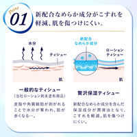 ティッシュペーパー 保湿タイプ 200組×3箱 エリエール 贅沢保湿ローションティシュー 大王製紙  オリジナル