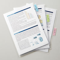 コクヨ インデックスホルダーKaTaSu ふせんカバー付A4タテ 3山9枚（3山1組×3組） クリアファイル フ-KFN7503T