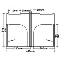 カルテホルダー カルテファイル 見開き A4 ヨコ置き 横型 【400枚】 オリジナル