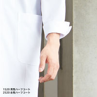 フォーク カ】1520ー1 ホワイト L 1520-1-L 1枚　白衣　ドクターコート