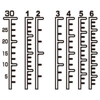 金鵄製作所 マーカー瓶（30mL）ワンタッチキャップ（ホワイト） 投薬瓶 本体色:透明 凹形目盛り 未滅菌 1袋（100本入）