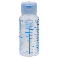 金鵄製作所 NK投薬瓶（60mL）ワンタッチキャップ（スカイブルー） 本体色:透明 青色目盛り 未滅菌 1袋（100本入）