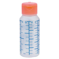 金鵄製作所 NK投薬瓶（60mL）ワンタッチキャップ（ピンク） 本体色:透明 青色目盛り 未滅菌 1袋（100本入）