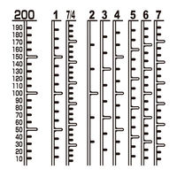金鵄製作所 マーカー瓶（200mL）ワンタッチキャップ（ブラウン） 投薬瓶 本体色:透明 凹形目盛り 未滅菌 1袋（100本入）