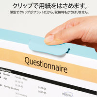 プラス　クリップ付ボードホルダー　カモフラージュ　ブルー　FL-130CH（89481）　1枚