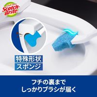 スコッチ・ブライト（TM）　取り替え式トイレクリーナー　洗剤付　1箱（本体x1個+取り替え用スポンジx3個）