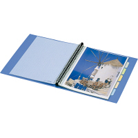 キングジム　クリアファイル 差し替え式　20冊 A4タテ背幅25mm　カラーベース　緑　139